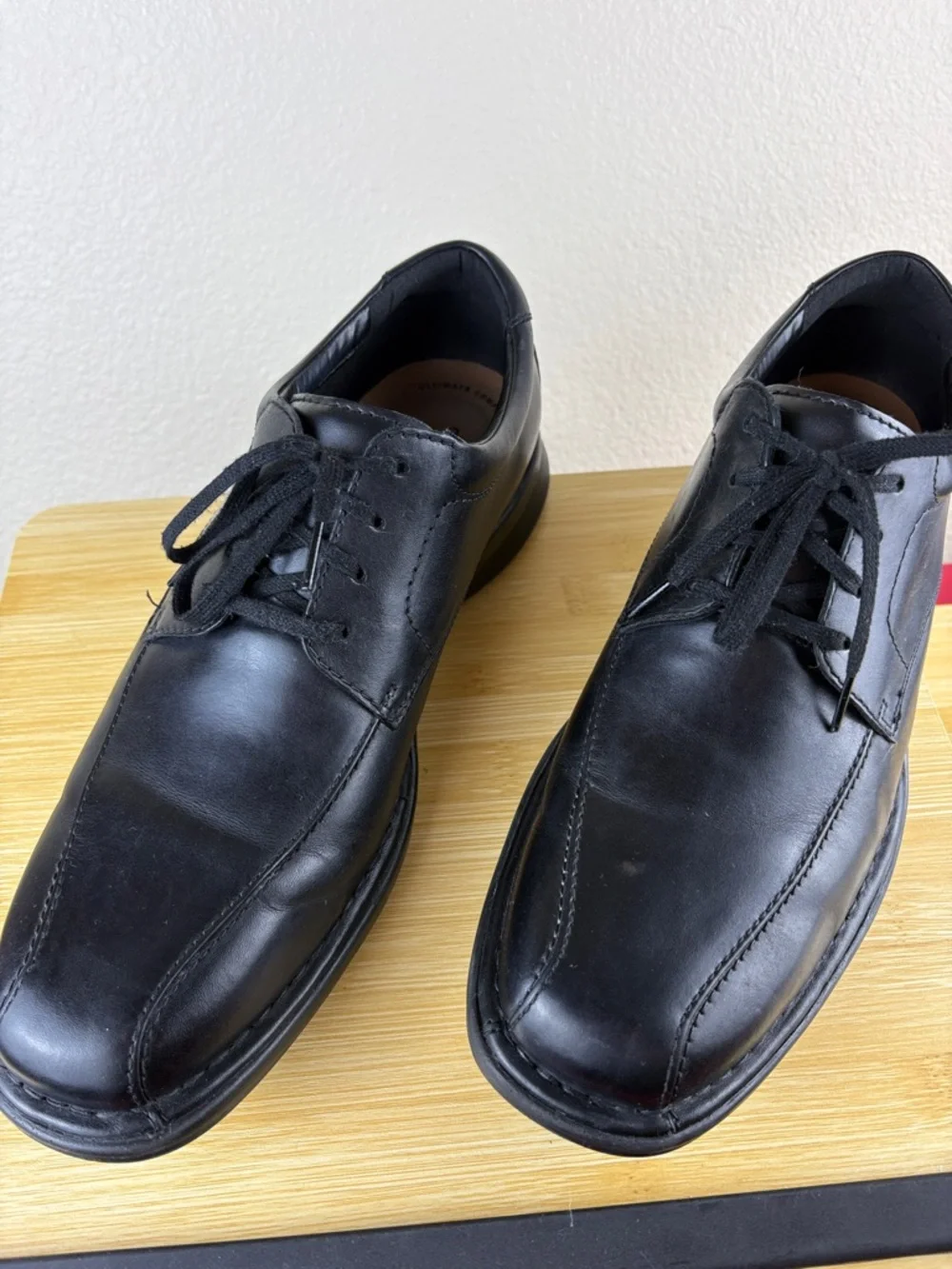 Clarks Men's Kempton Run Black Lace Up Size 12